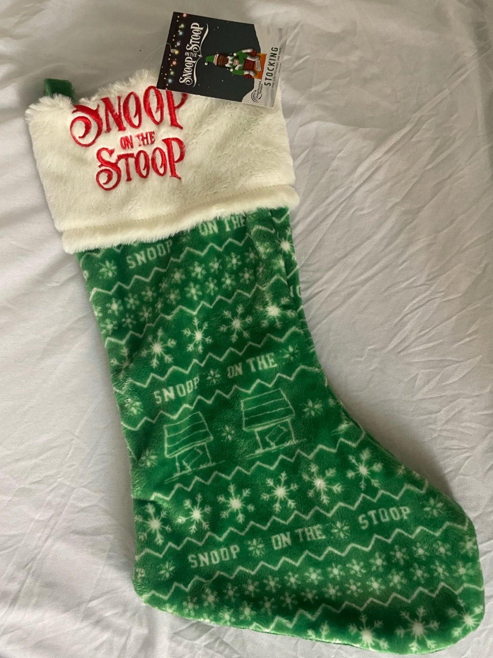 Snoop on the Stoop Green Holiday Stocking - Snoop Dogg